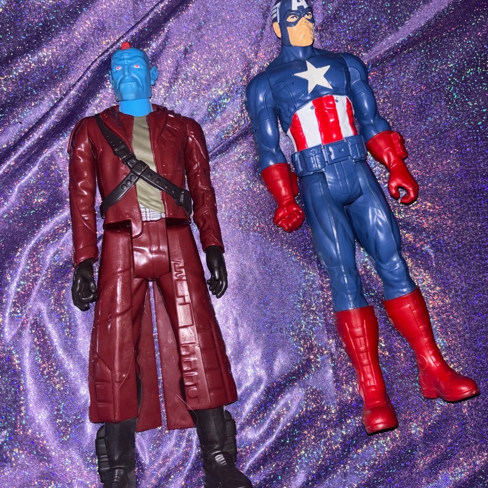 Captain America & Yondu Figures